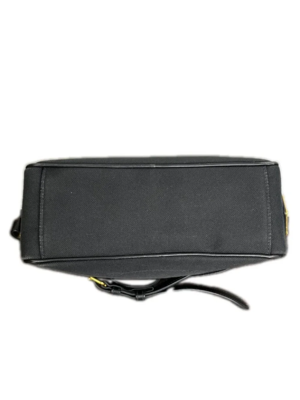 Prada Shoulder Bag Logo Jacquard Ribbon Black